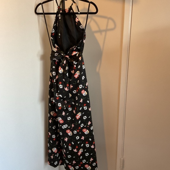 23. ILGWU Vintage Black and Pink Halter Neck Backless Party Dress Size 4 - Picture 6 of 8